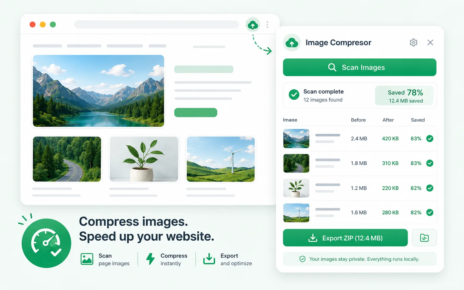 Web Image Compressor 预览